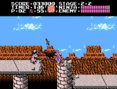 Screen ze hry Ninja Gaiden