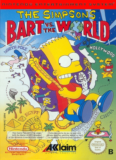 Obal hry The Simpsons: Bart vs. the World