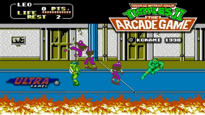 Artwork ke he Teenage Mutant Ninja Turtles II: The Arcade Game