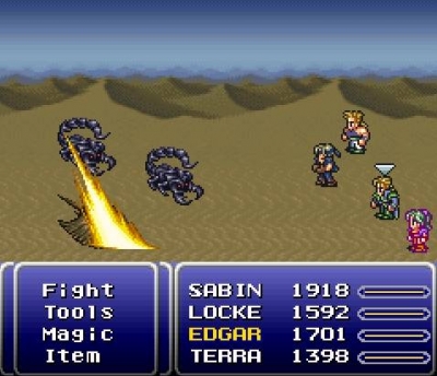 Screen ze hry Final Fantasy III