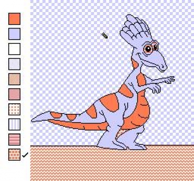 Artwork ke he Color a Dinosaur