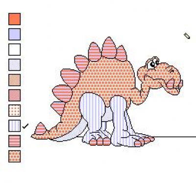 Artwork ke he Color a Dinosaur