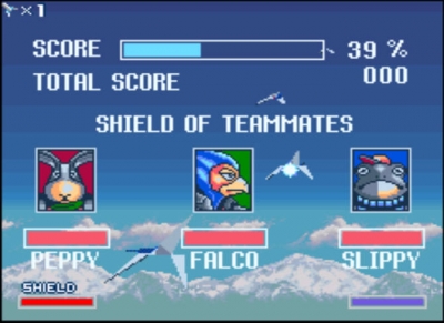 Screen ze hry Star Fox