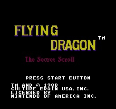 Screen ze hry Flying Dragon: The Secret Scroll