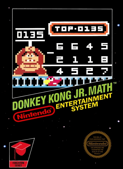 Obal hry Donkey Kong Jr. Math