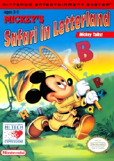 Obal hry Mickeys Safari in Letterland