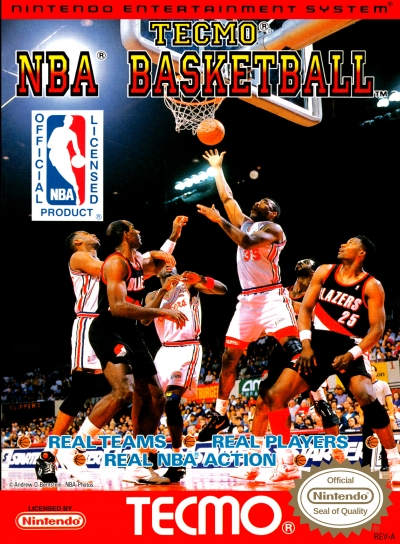 Obal hry Tecmo NBA Basketball