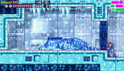 Screen ze hry Metroid Fusion