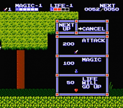 Screen ze hry Zelda II: The Adventure of Link