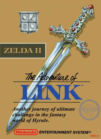 Obal hry Zelda II: The Adventure of Link