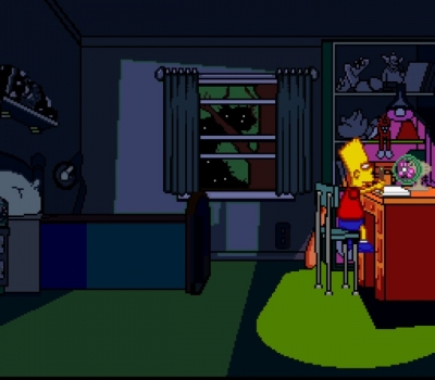 Screen ze hry The Simpsons: Barts Nightmare