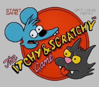 Screen ze hry The Itchy & Scratchy Game