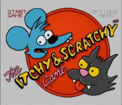 Screen ze hry The Itchy & Scratchy Game