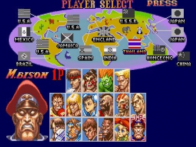 Screen ze hry Super Street Fighter II