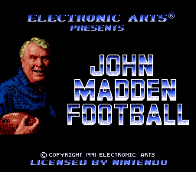 Screen ze hry John Madden Football