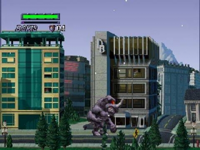 Screen ze hry Rampage 2: Universal Tour