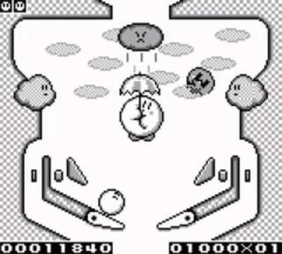 Screen ze hry Kirbys Pinball Land