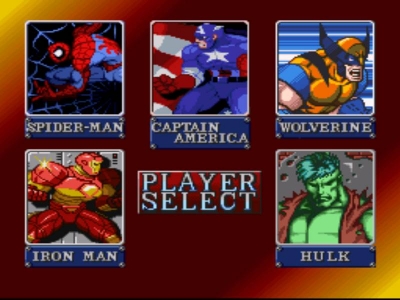 Screen ze hry Marvel Super Heroes in War of the Gems