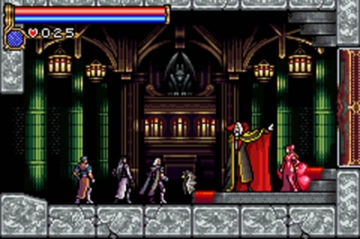Screen ze hry Castlevania: Circle of the Moon