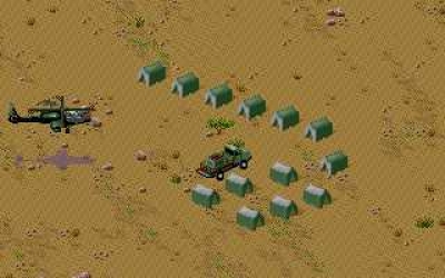 Screen ze hry Desert Strike Advance