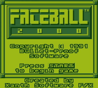 Screen ze hry Faceball 2000