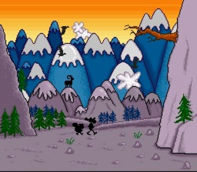 Screen ze hry The Adventures of Rocky and Bullwinkle and Friends