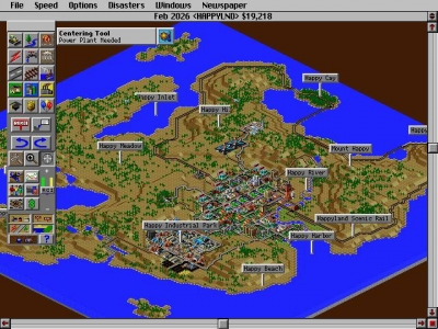 Screen ze hry SimCity 2000