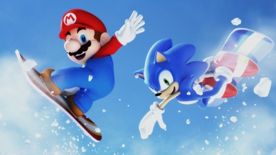 Artwork ke he Mario & Sonic at the Olympic Winter Games