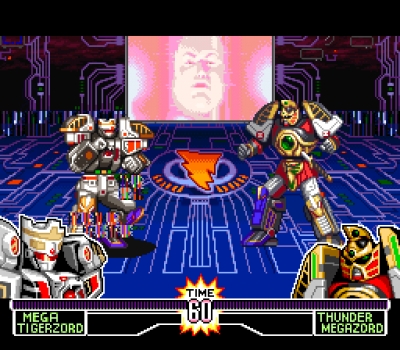 Screen ze hry Mighty Morphin Power Rangers: The Fighting Edition