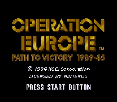 Screen ze hry Operation Europe: Path to Victory 1939-45