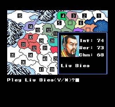 Screen ze hry Romance of the Three Kingdoms II