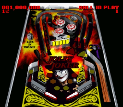 Screen ze hry Super Pinball: Behind the Mask