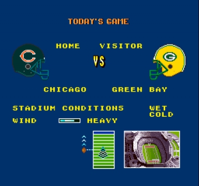 Screen ze hry Super Play Action Football