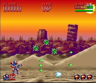 Screen ze hry Super Turrican 2