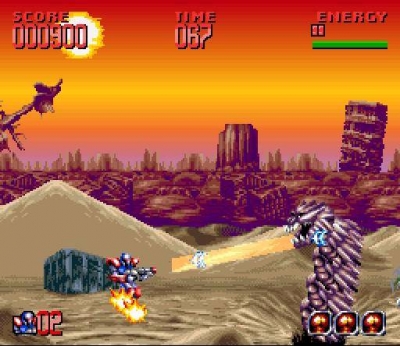 Screen ze hry Super Turrican 2