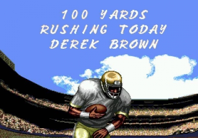 Screen ze hry Tecmo Super Bowl II: Special Edition