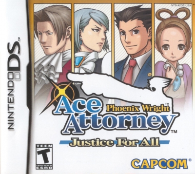 Obal hry Phoenix Wright: Ace Attorney: Justice for All