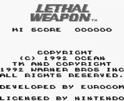 Screen ze hry Lethal Weapon