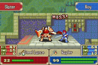 Screen ze hry Fire Emblem: Fuuin no Tsurugi