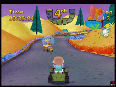 Screen ze hry Nicktoons Racing