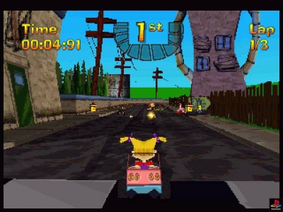 Screen ze hry Nicktoons Racing