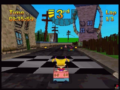 Screen ze hry Nicktoons Racing