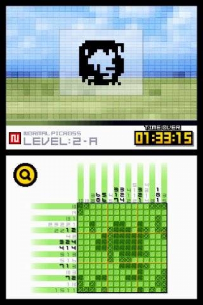 Screen ze hry Picross DS