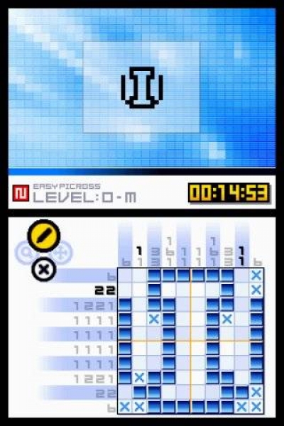 Screen ze hry Picross DS