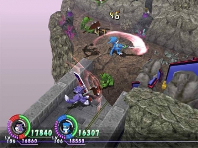 Screen ze hry Digimon World 4