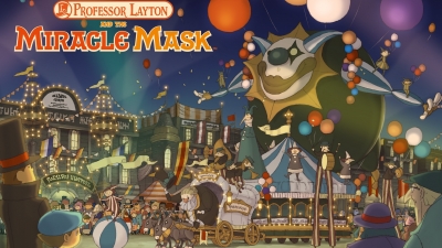 Artwork ke he Professor Layton and the Miracle Mask