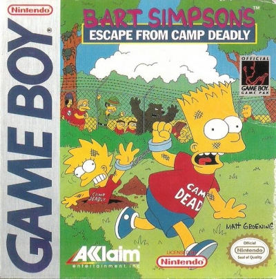 Obal hry Bart Simpsons Escape from Camp Deadly