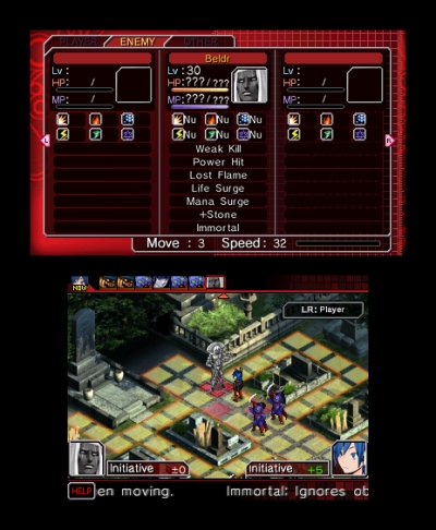 Screen ze hry Shin Megami Tensei: Devil Survivor Overclocked