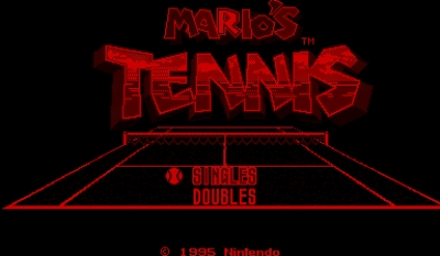 Screen ze hry Marios Tennis