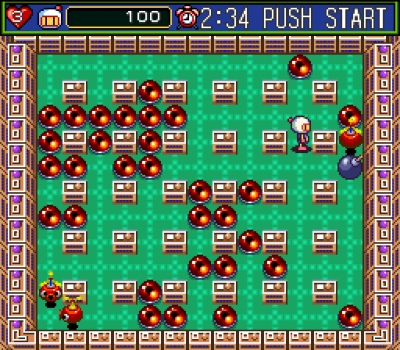 Screen ze hry Super Bomberman 5